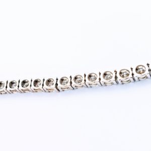 Eternity Diamond Necklace in 14k White Gold